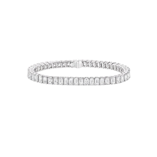 Diamond bracelet on a white background