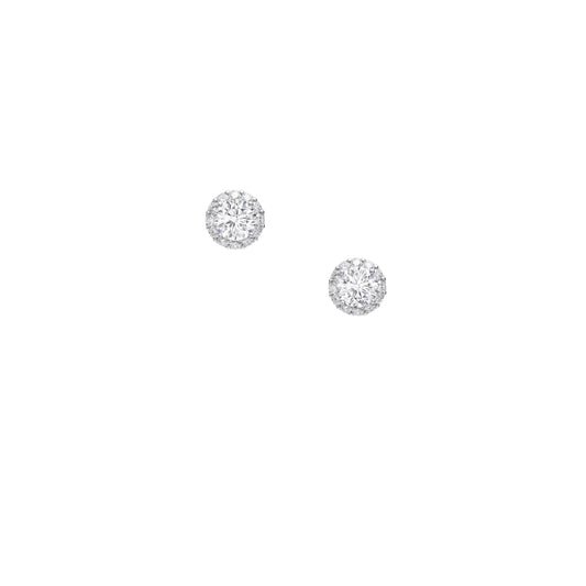 Round Diamond Stud Earrings