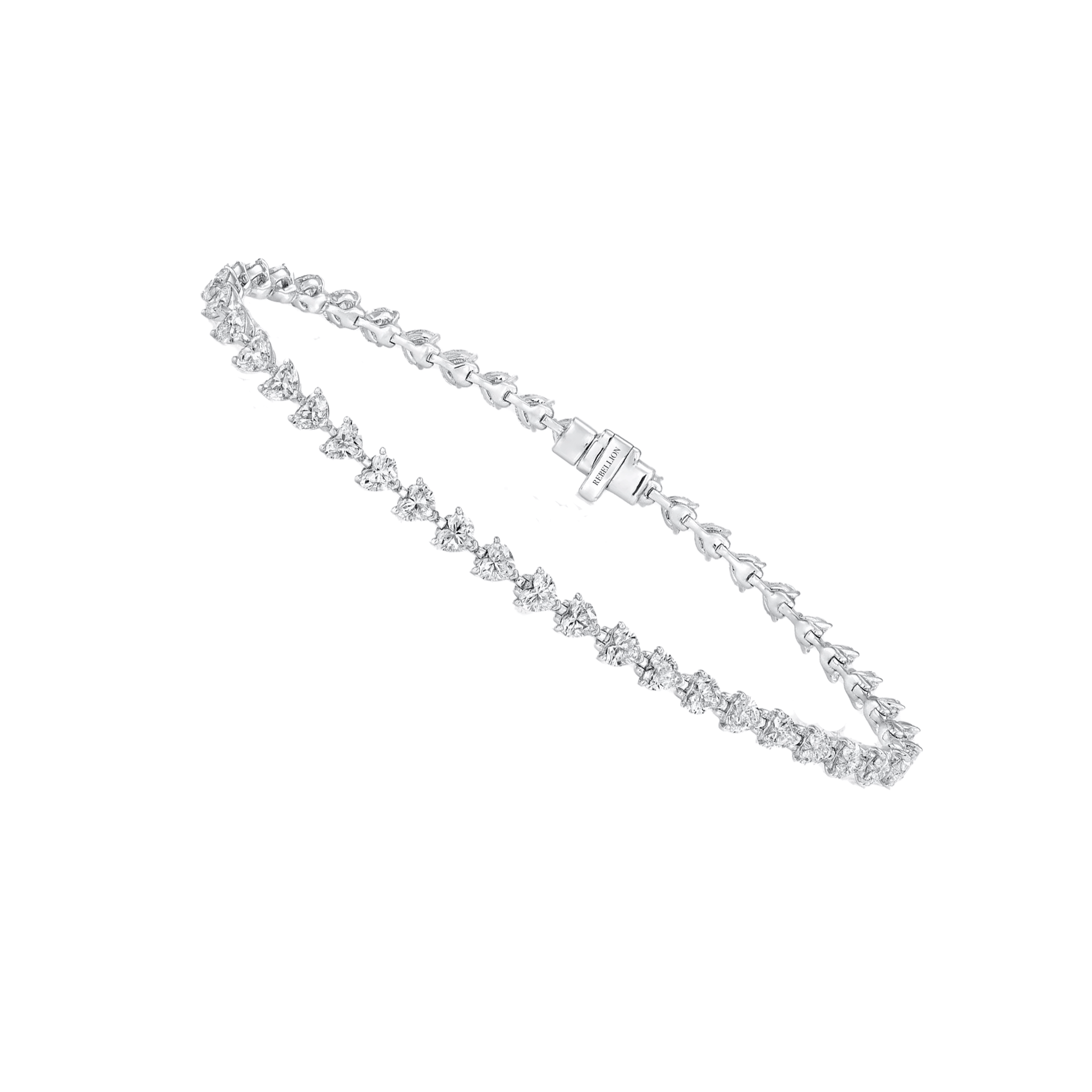 Heart Diamond Bracelet - Rebellion Jewellery