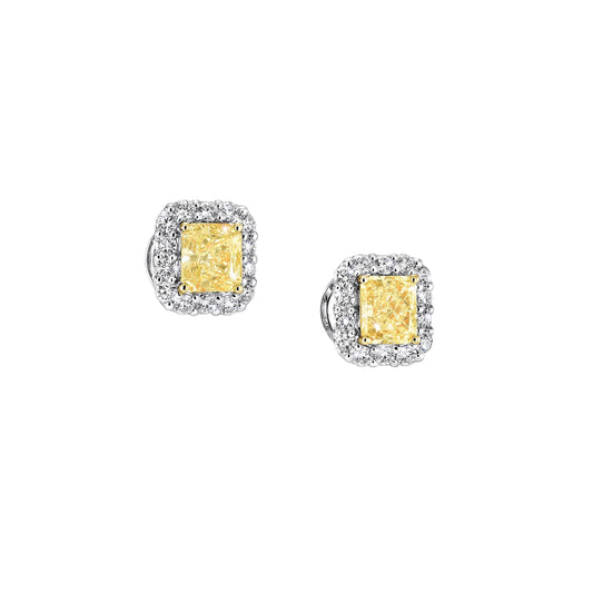 Radiant Diamond Stud Earrings - Rebellion Jewellery
