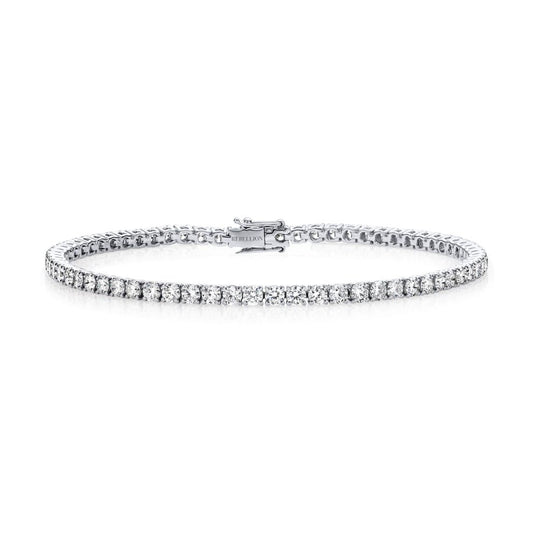 Round Diamond Bracelet Thin - Rebellion Jewellery