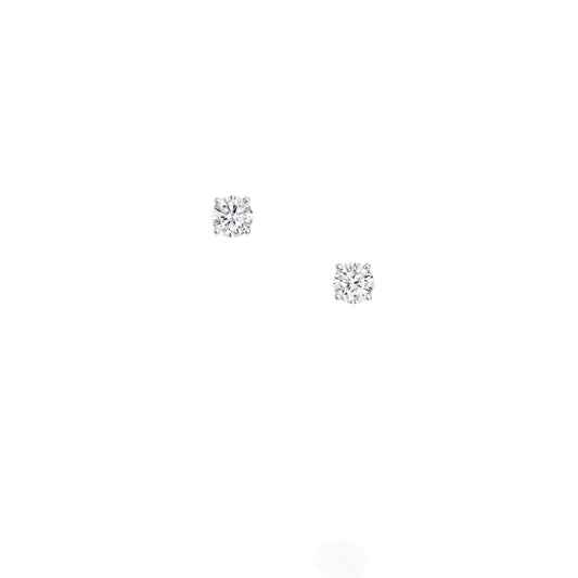 Round Diamond Stud Earrings Classic - Rebellion Jewellery