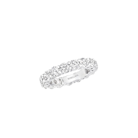 Round Diamond Wedding Band - Rebellion Jewellery