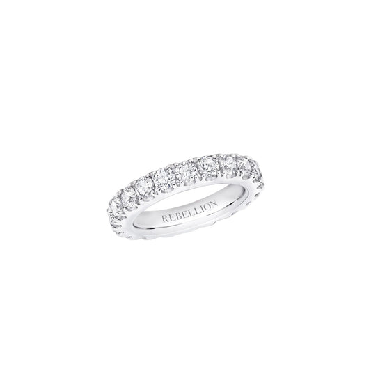 Round Diamond Wedding Band - Rebellion Jewellery